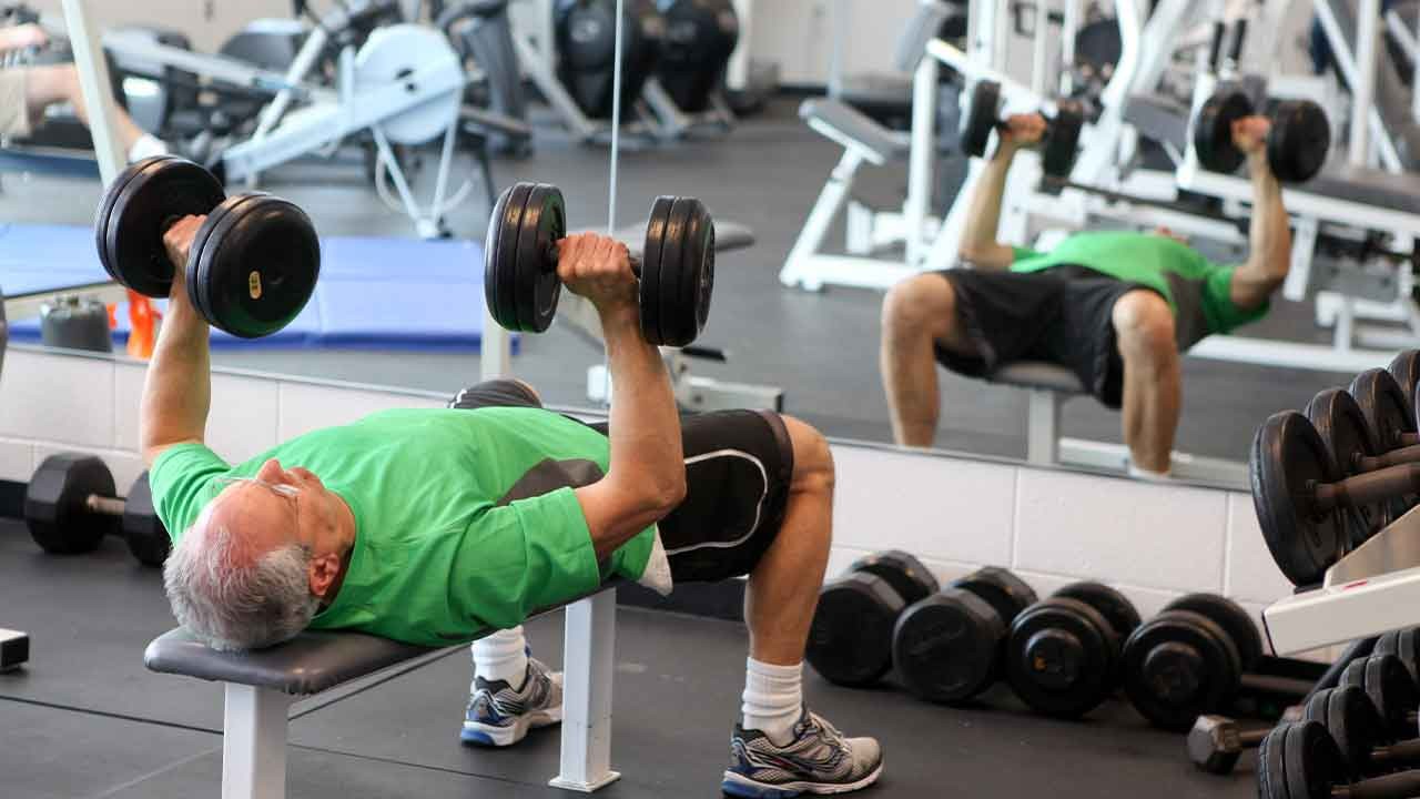 man working out